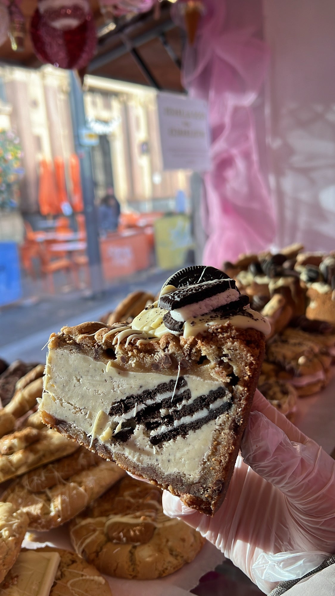 Cookies and cream cookie pie