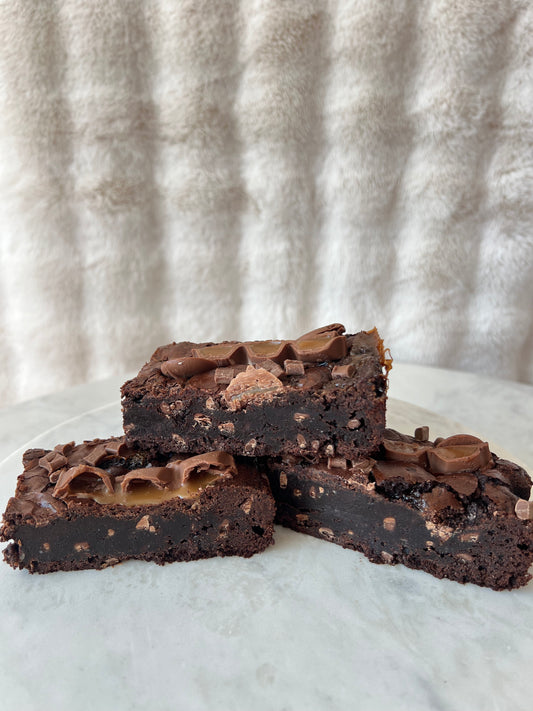 Caramel brownie