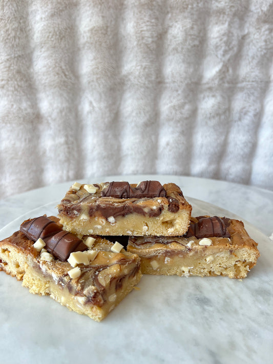 Kinder and Milk Chocolate Blondie